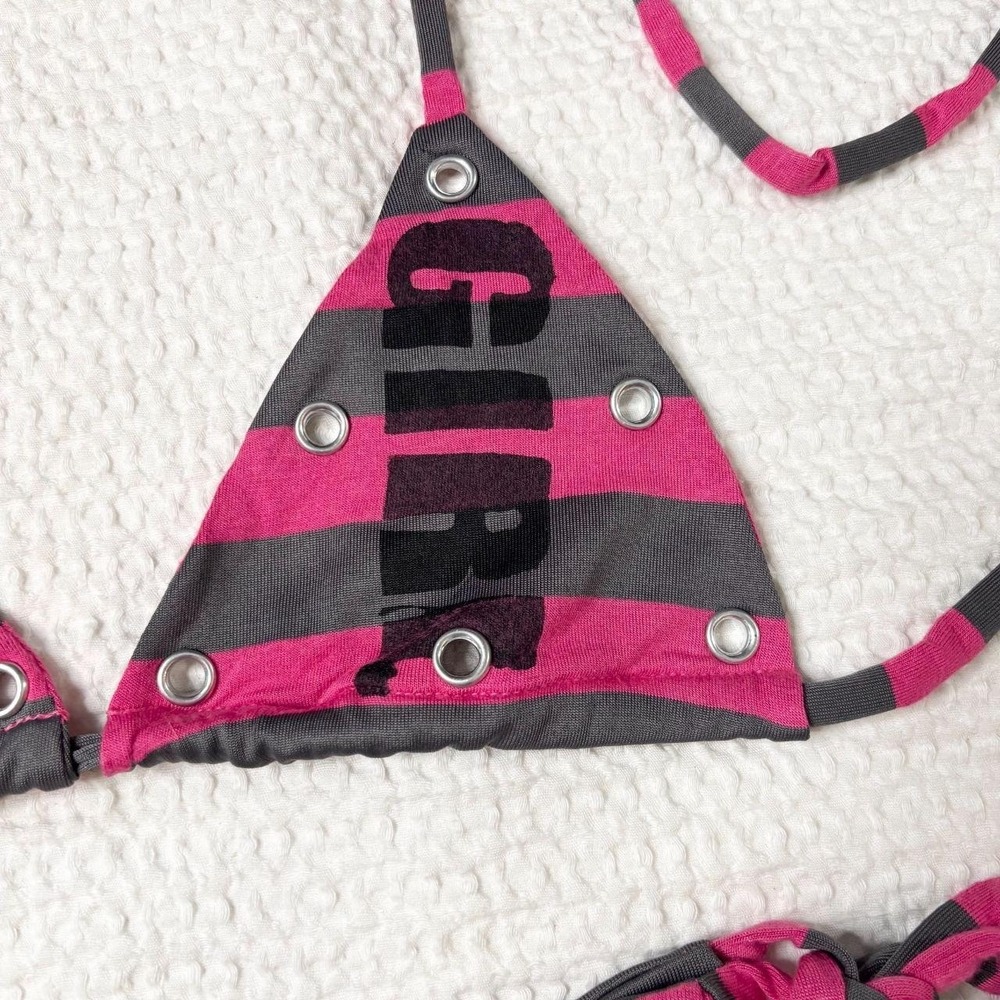 handmade stripe bikini set - Picture 3 of 6